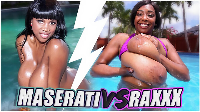 Compare Two Busty Ebony Beauties In A Tit-To-Tit Showdown.