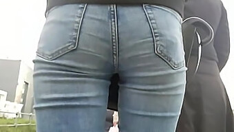 Public Outing In Jeans Showcases Stunning Butt