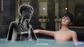 Harry Potter And Moaning Myrtle'S Steamy Encounter In 3d