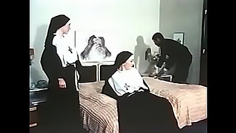 Horny Nuns Engage In A Threesome With A Hairy Milf