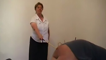 Hardcore Caning Action With An Experienced Woman