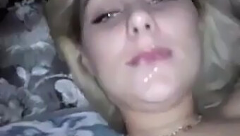 Blonde Wife Gives Pov Blowjob And Swallows Cum